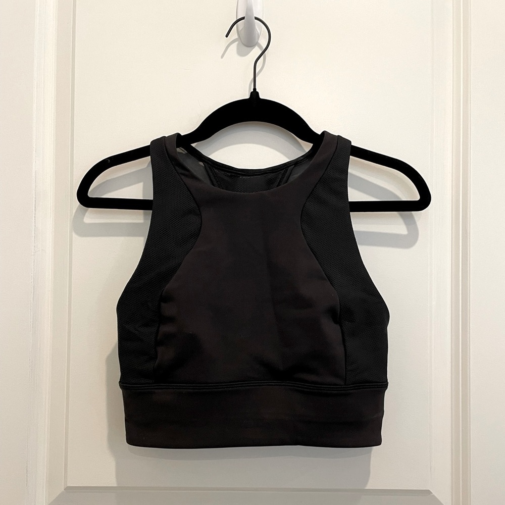 Lululemon Black High Neck Bra | size 4